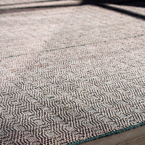 Moderner Teppich - PAGLIETTA COTTA SEMPREVERDE - G.T.DESIGN - mit geometrischen Motiven / Polyester / aus Jute
