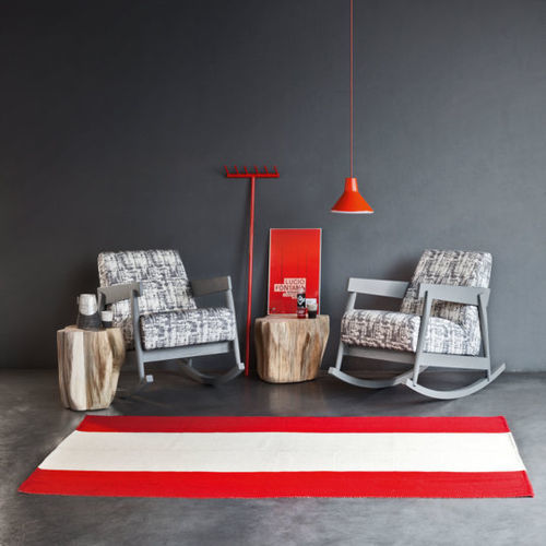 Moderner Sessel - BRICK 307 - GERVASONI - Stoff / Eiche / Nussbaum