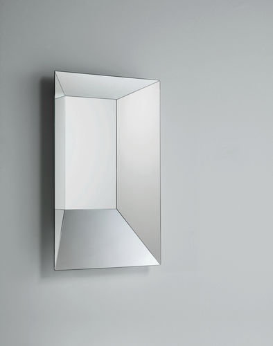 Wandmontierter Spiegel - LEON BATTISTA - GLAS ITALIA - modern / rechteckig