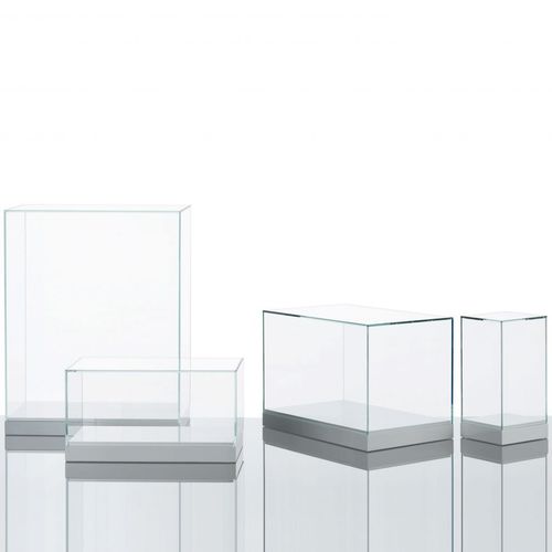 Moderne Vitrine - TECHE  - GLAS ITALIA - Glas / lackiertes Holz