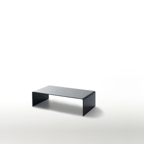 Moderner Couchtisch - CURVI - GLAS ITALIA - lackiertes Glas / rechteckig / quadratisch