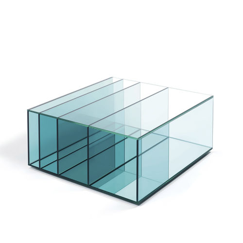 Moderner Couchtisch - DEEP SEA - GLAS ITALIA - Glas / rechteckig / für Privatgebrauch