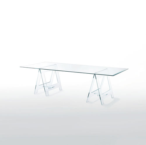 Moderner Schreibtisch - DON CAVALLETTO  - GLAS ITALIA - Glas / von Jean-Marie Massaud