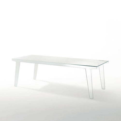 Moderner Esstisch - FAINT   - GLAS ITALIA - Glas / rechteckig / für Privatgebrauch