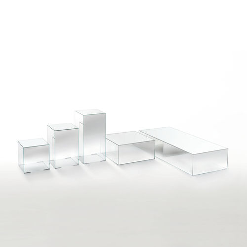 Moderner Couchtisch - ILLUSION - GLAS ITALIA - Glas / rechteckig / für Privatgebrauch