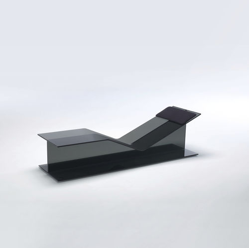 Moderne Liege - I-BEAM  - GLAS ITALIA - Glas / schwarz / von Jean-Marie Massaud