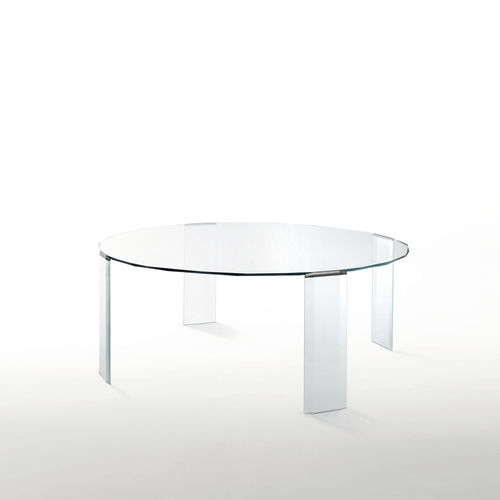 Moderner Esstisch - KOOH-I-NOOR - GLAS ITALIA - Glas / rund / für Privatgebrauch