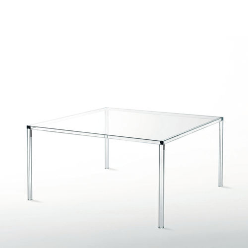 Moderner Esstisch - LUMINOUS - GLAS ITALIA - Hartglas / rechteckig / für Privatgebrauch