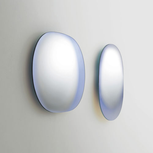 Wandmontierter Spiegel - SHIMMER - GLAS ITALIA - modern / rund / von Patricia Urquiola