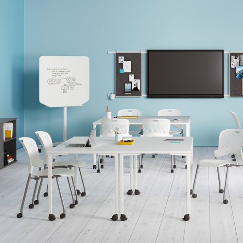 Moderner Besprechungstisch - EVERYWHERE  - Herman Miller - Holz / Laminat / Gestell aus Metall