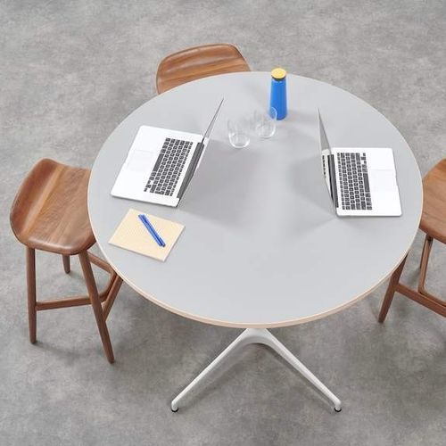 Moderner Couchtisch - CIVIC  - Herman Miller - Laminat / Marmor / Gestell aus Stahl