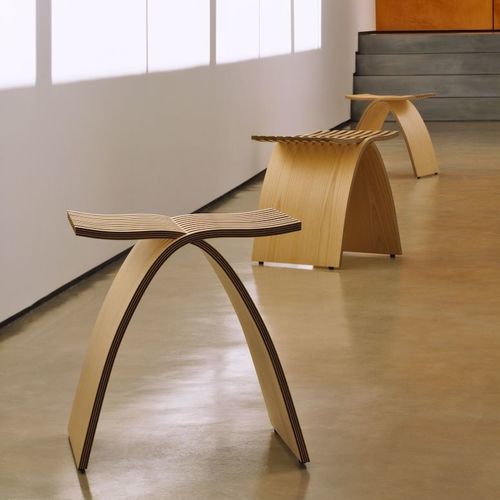 Moderner Hocker - CAPELLI  - Herman Miller - Esche / Sperrholz / Laubholz