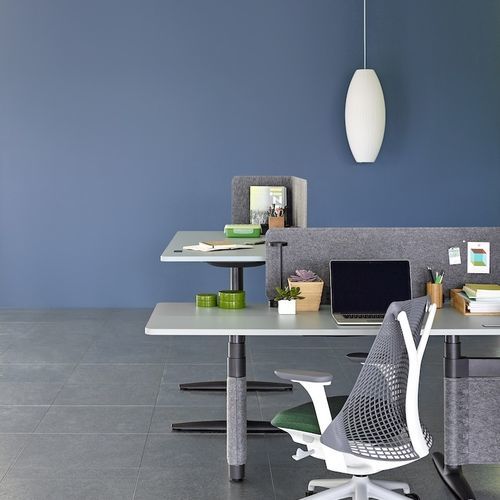 Schreibtisch für Open Space - ATLAS - Herman Miller - bodenstehend / für 2 Personen / modern