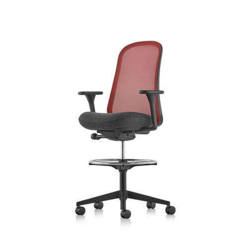 Moderner Hocker - LINO - Herman Miller - Stoff / Gestell aus Metall / mit Mittelfuß