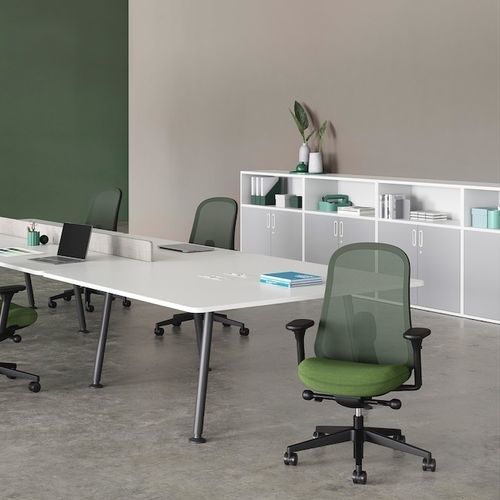 Moderner Bürostuhl - LINO - Herman Miller - für den Innenraum / Stoff / Verbundwerkstoff
