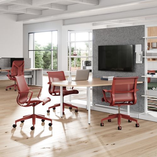 Moderner Stuhl - SETU - Herman Miller - für den Innenraum / Netz / Gestell aus Metall