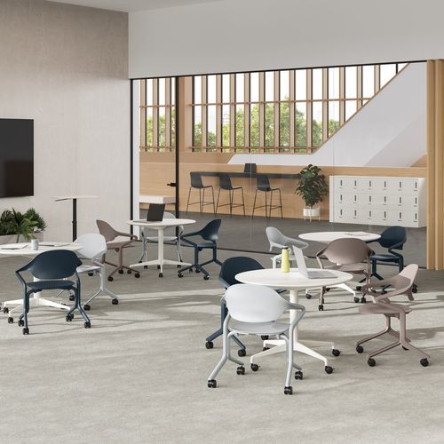 Design-Stuhl - NESTING - Herman Miller - für den Innenraum / Stoff / Textil