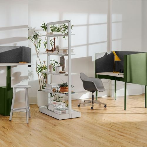 Selbsttragendes Regal - OE1 - Herman Miller - modern / melaminbeschichtet / für Gewerbegebrauch