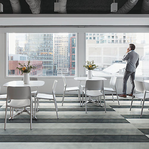 Vinyl-Bodenbelag - DRAWN LINES - Interface - für den Innenraum / für Wohnbereich / für Büro