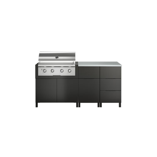 Outdoor-Küche - ESSENCE ESS-NAT-I4B-NX-LXS - JULIEN - modern / Granit / Edelstahl