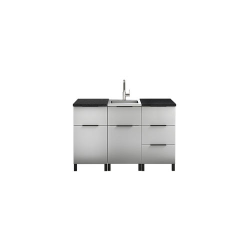 Edelstahl-Spülbeckenunterschrank - ESSENCE ESS-NAT-I5F - JULIEN - auf Füßen / für Garten / freistehend