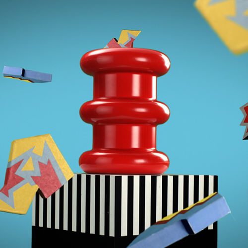 Moderner Hocker - PILASTRO - Kartell - Technopolymer / mit Mittelfuß / von Ettore Sottsass