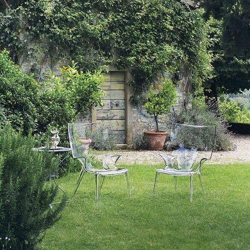 Moderner Sessel - UNCLE JIM - Kartell - Polycarbonat / Polycarbonat / grau