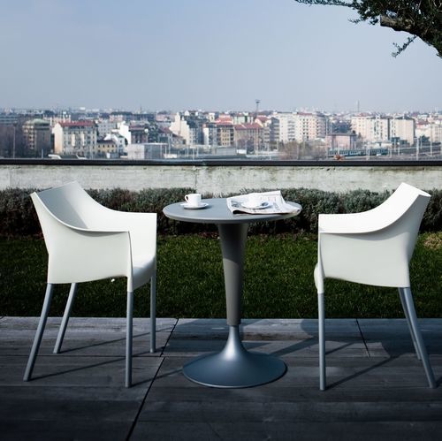 Moderner Bistrotisch - DR.NA - Kartell - Aluminiumguss / Polypropylen / Gestell aus Metall