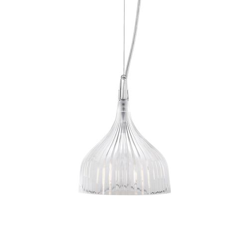Hängeleuchte - E' - Kartell - aus verchromtem Metall / Polycarbonat / modern