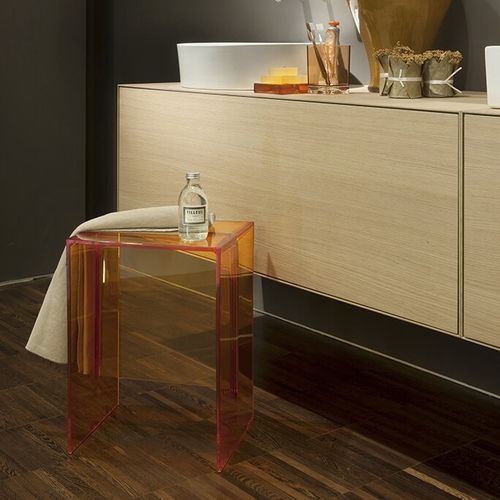 Moderner Hocker - MAX-BEAM - Kartell - PMMA / Gestell aus PMMA / doppelt