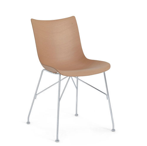 Moderner Stuhl - P/WOOD - Kartell - für den Innenraum / Esche / Buche