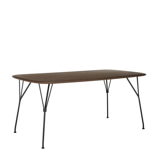 Moderner Tisch - VISCOUNT - Kartell - Holzfurnier / MDF / Nussbaum