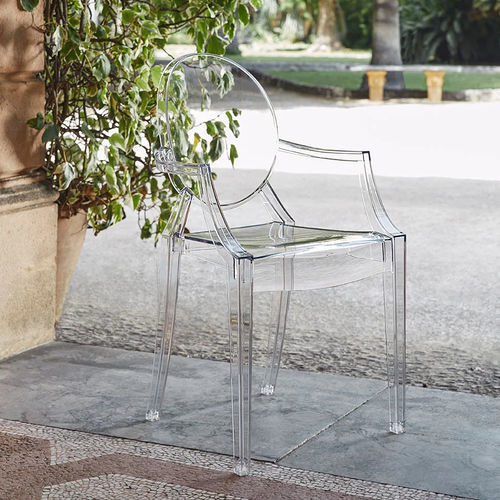 Moderner Stuhl - LOUIS GHOST - Kartell - für Außenbereich / für den Innenraum / Polycarbonat