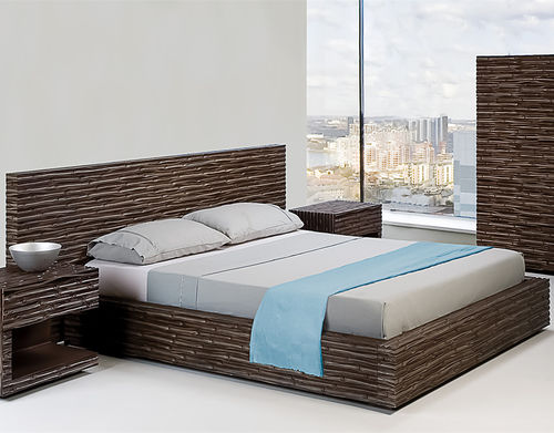 Doppelbett - KABUKI - Kenneth Cobonpue - modern / Kopfteil / Bambus