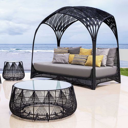 Moderne Récamiere - HAGIA - Kenneth Cobonpue - Stahl / Nylon / Garten