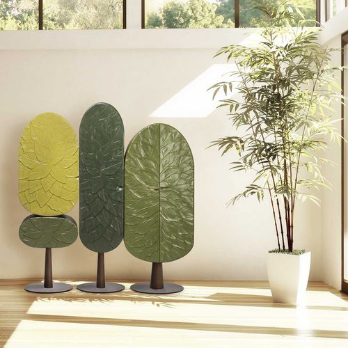 Hohes Sideboard - JACK - Kenneth Cobonpue - originelles Design / Nussbaum / Stahl