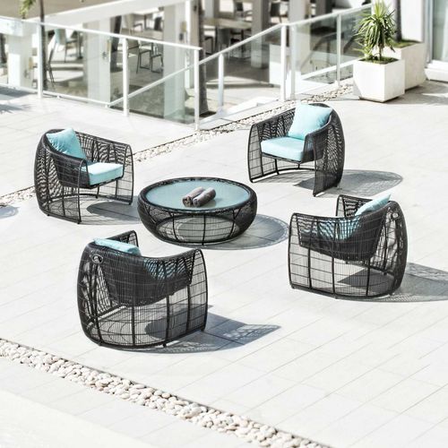 Moderner Sessel - LULU - Kenneth Cobonpue - Manilahanf / Stahl / Nylon
