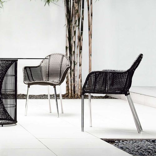 Moderner Stuhl - MARCEL - Kenneth Cobonpue - für Außenbereich / Aluminium / Polyethylen