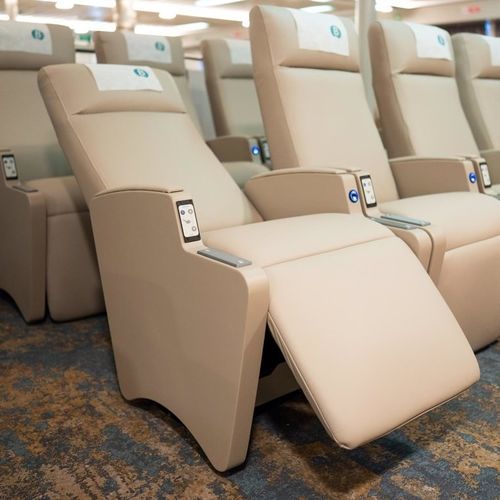 Moderner Auditoriumsessel - Ferry - KEYTON - Leder / mit Kopfstütze / Farbe anpassbar