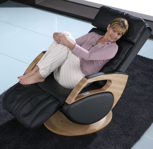 Leder-Massagesessel - Domo - KEYTON - mit Fußstütze
