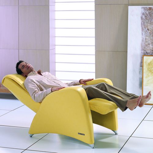 Leder-Massagesessel - Deco - KEYTON - mit Fußstütze