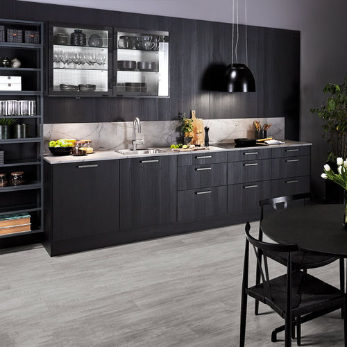 Melaminbeschichtete Küche - ONE - HTH Køkkener - modern / Massivholz / Granit