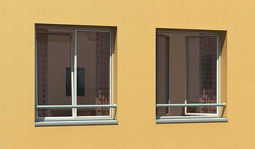 Aluminium-Geländer - BARNET® - dani alu - mit Stangen / für Außenbereich / für Fenster