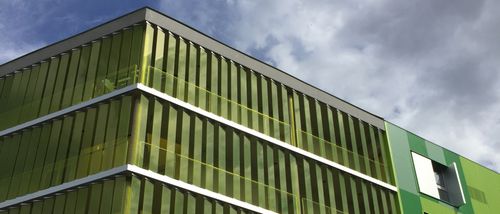 Fassadenverkleidung aus Lamellen - DALLNET HABILLAGE® - dani alu - Aluminium / lackiert / glatt