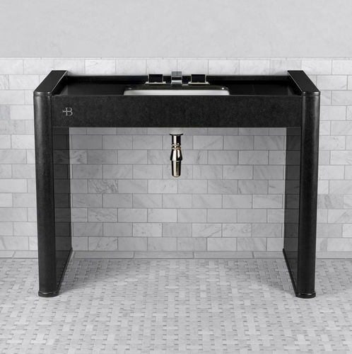 Waschbecken-Unterbau / Keramik - LB 6342 BK - LEFROY BROOKS - Granit
