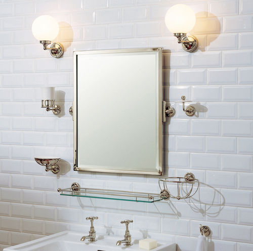 Wandmontierter Spiegel für Badezimmer - LB 4509 - LEFROY BROOKS - Stil / rechteckig / Chrom