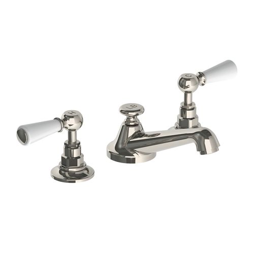 Zweigriffmischer für Waschtisch - WTE-BL 1220 - LEFROY BROOKS - Aufsatz / Nickel / für Badezimmer