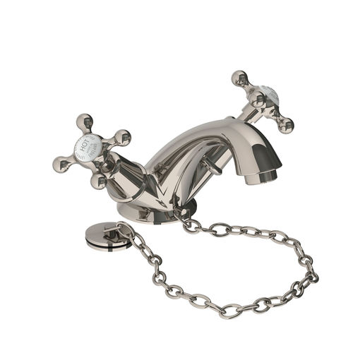 Zweigriffmischer für Waschtisch - CHS 1189 - LEFROY BROOKS - Aufsatz / Nickel / für Badezimmer