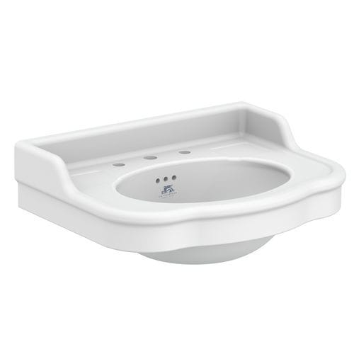 Wand-Waschbecken - LB 7703 - LEFROY BROOKS - Keramik / 3-Loch / mit Notüberlauf