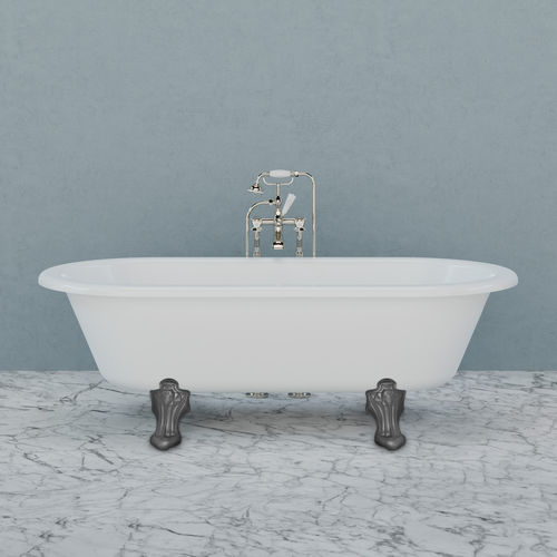 Ovale Badewanne - LB 8643 - LEFROY BROOKS - auf Füßen / Verbundwerkstoff / Acryl